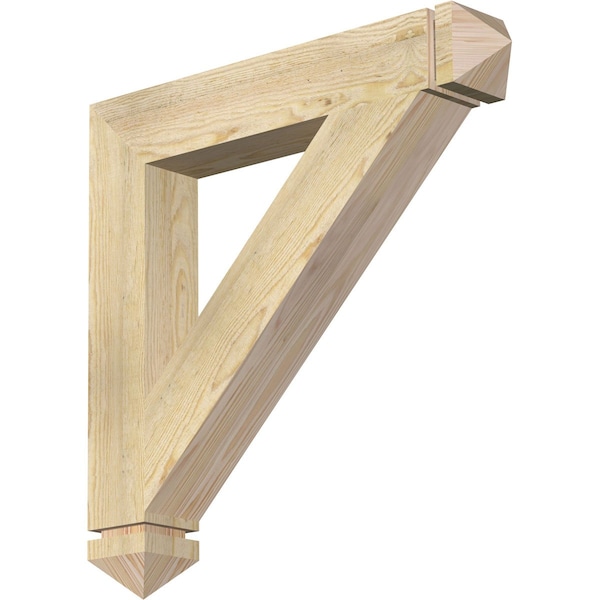 Ekena Millwork Traditional Arts & Crafts Rough Sawn Bracket, Douglas Fir, 4"W x 26"D x 26"H BKT04X26X26TRA03RDF - main